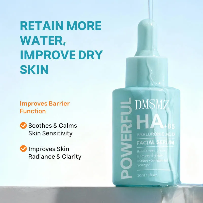 Ácido Hialurónico y Vitamina B5 Hidratante Calmante Reparador de Barrera Suero Facial Hidratante