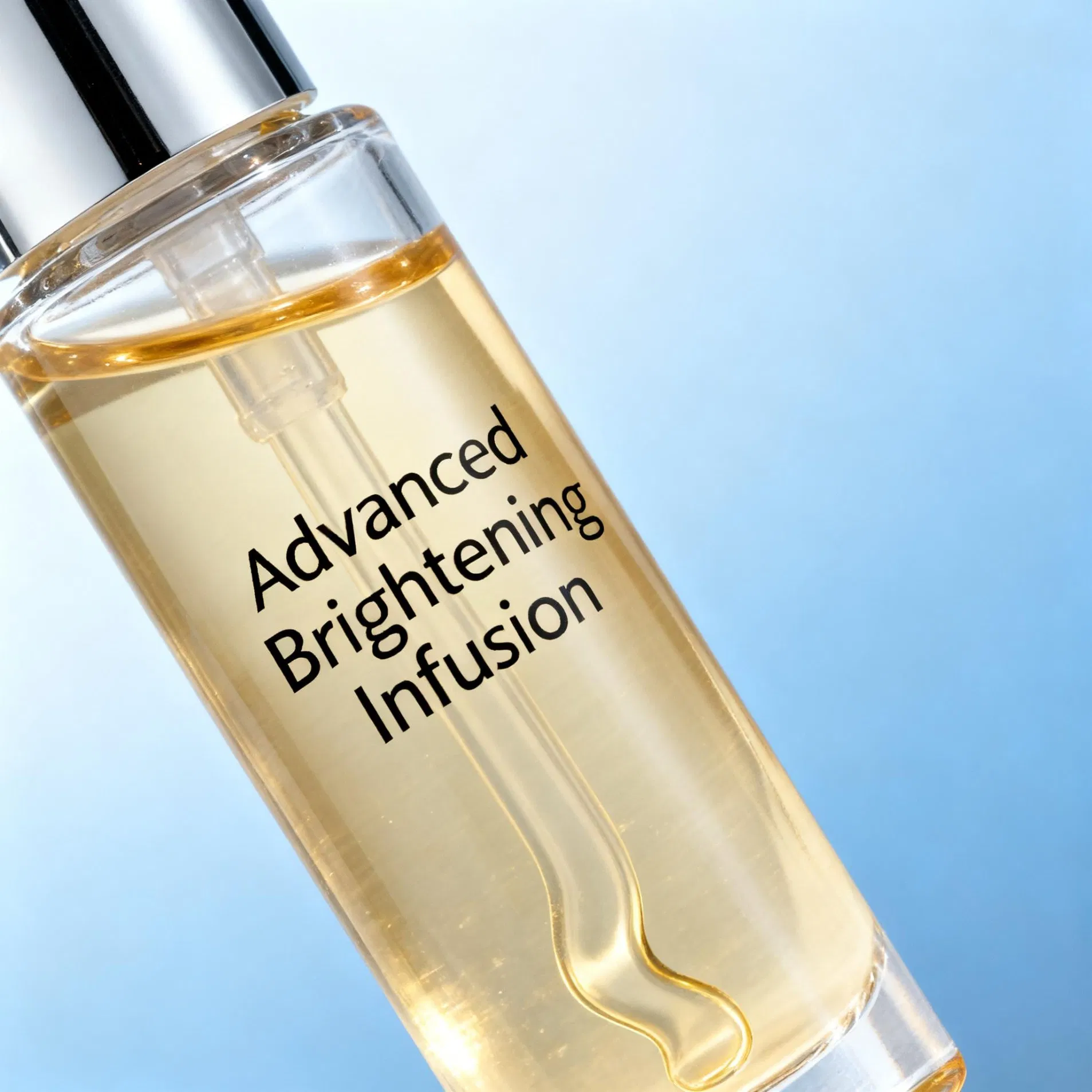 Suero facial de lujo iluminador y reafirmante con glicoproteína y arginina para la eliminación de manchas oscuras y mejora de la elasticidad en la piel facial