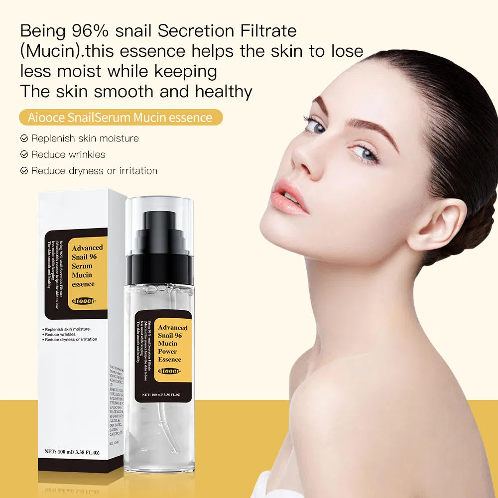 Suero Facial Reparador Blanqueador de Caracol Antienvejecimiento Alooce 96%
