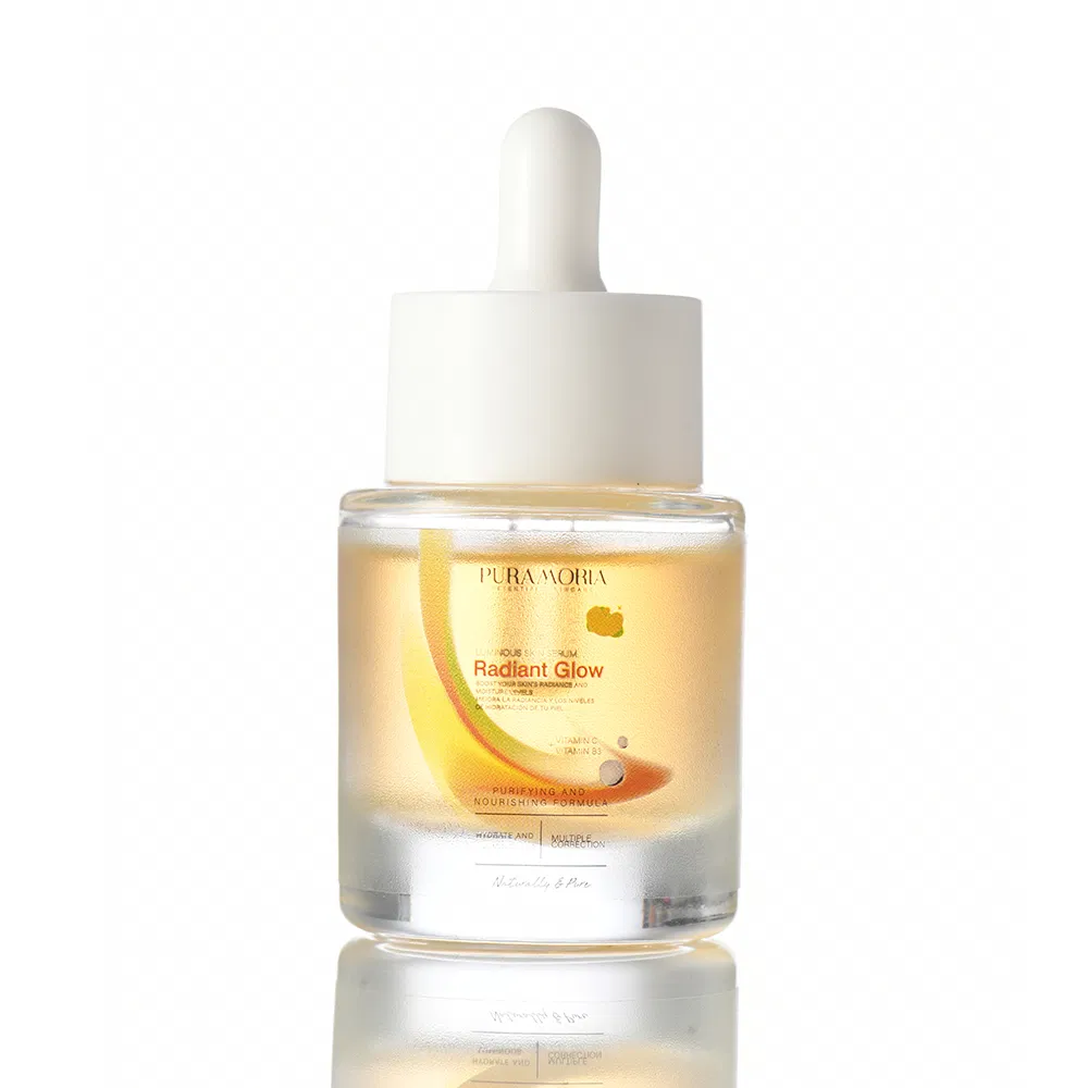 Suero Hidratante Facial de Vitamina C y Niacinamida Puramoria Skin Care Radiant Glow