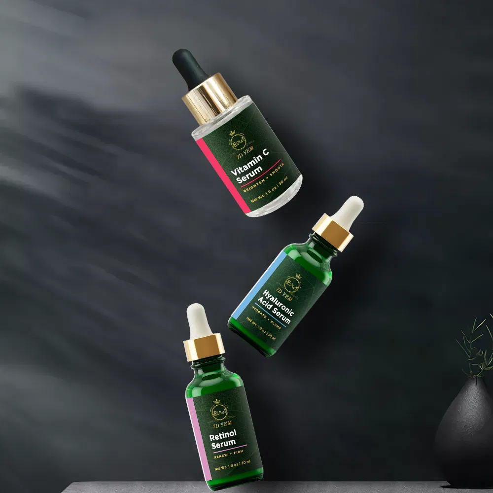Suero de Cuidado de la Piel Anti-Envejecimiento Blanqueador con Vitamina C y Retinol, Suero Hidratante para el Rostro con Ácido Hialurónico, Suero Nutritivo