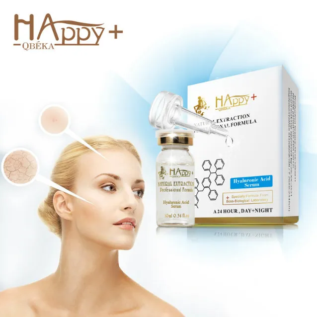 Suero para el cuidado de la piel súper hidratante puro natural Happy+ suero de ácido hialurónico
