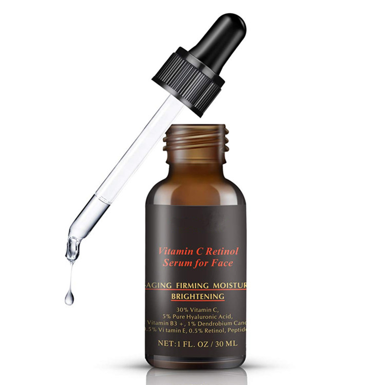 Suero de Vitamina C Hidratante Iluminador Cuidado Facial con Ácido Hialurónico