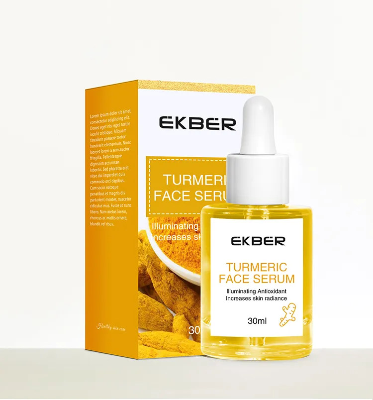 Suero Facial Antiacné OEM Exfoliante de Piel Muerta Suero de Cúrcuma Activa Folículos Capilares Cuidado de la Piel 30ml