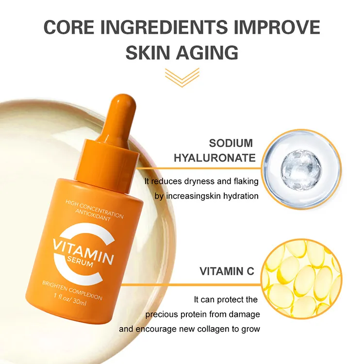 Suero facial de marca privada ácido hialurónico retinol cuidado de la piel hidratante reparador suero para el rostro