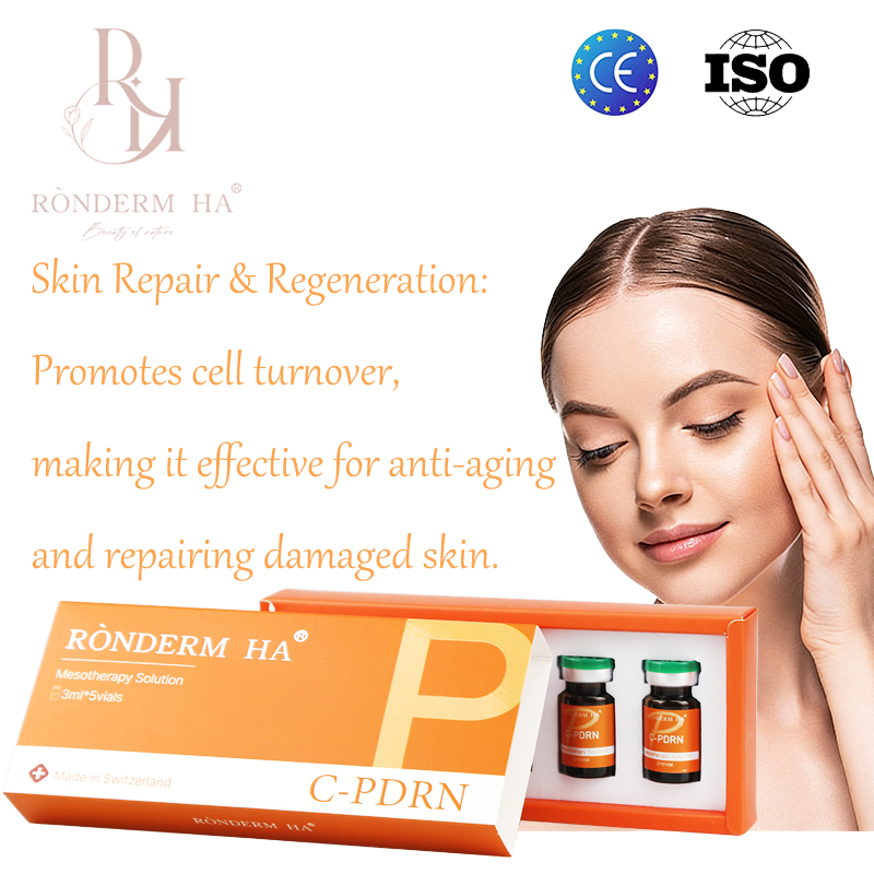 OEM Inyectable Acelerador de Piel Pdrn Mesoterapia para Rejuvenecimiento Facial 3ml*5