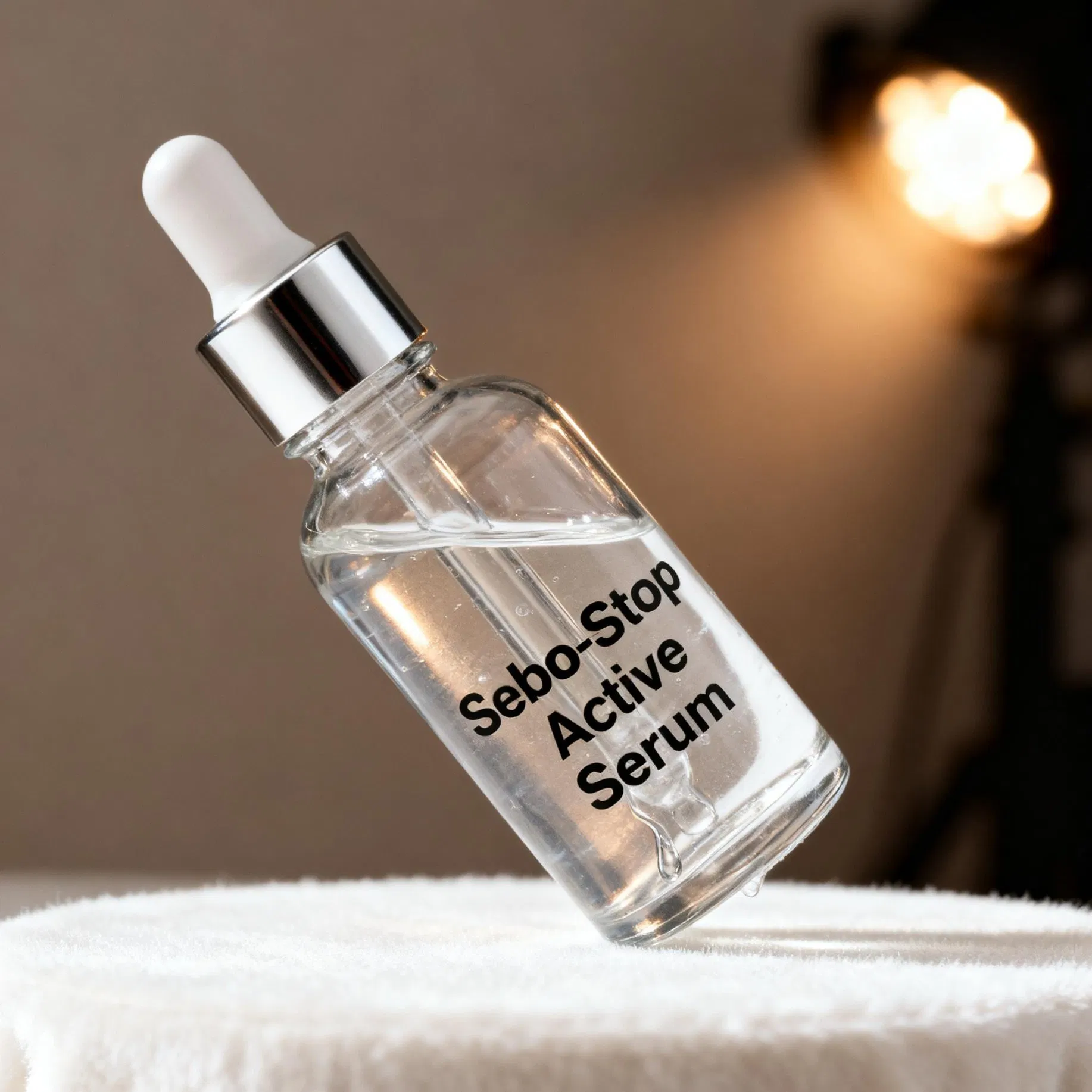 Sebo Aceite de Lujo Absorbente y Suero Facial Antiinflamatorio con Extracto de Raíz de Rehmannia China y Corteza de Sauce Blanco para Control de Brillo y Enrojecimiento