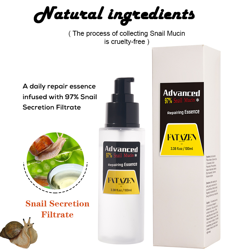 Suero reparador hidratante para la eliminación de manchas oscuras anti-edad al por mayor, productos de cuidado de la piel de etiqueta privada, suero facial antiacné de caracol