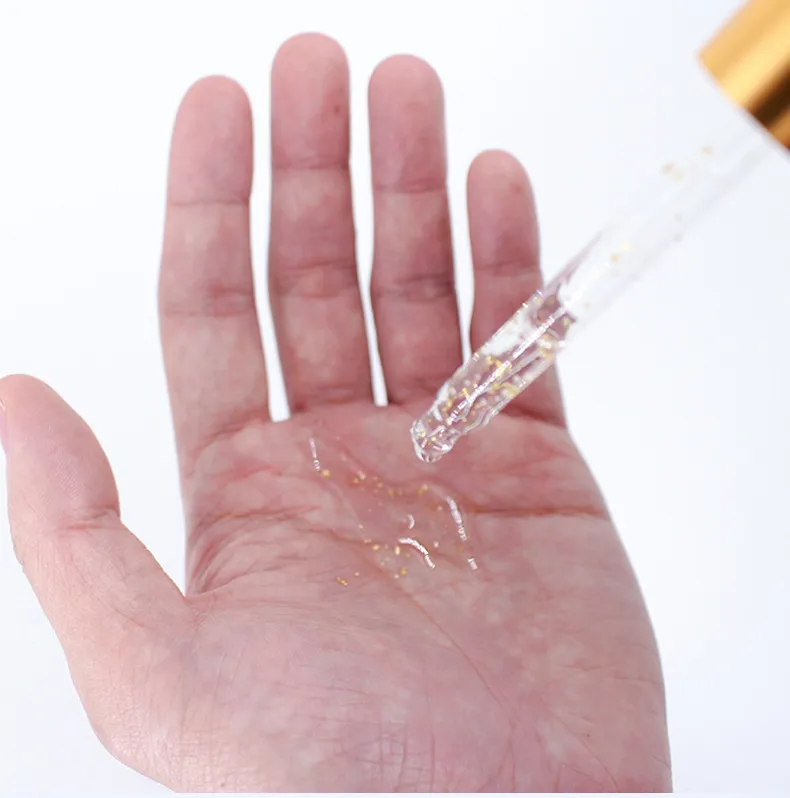 24K Suero de lujo dorado reparador, hidratante y blanqueador para el rostro