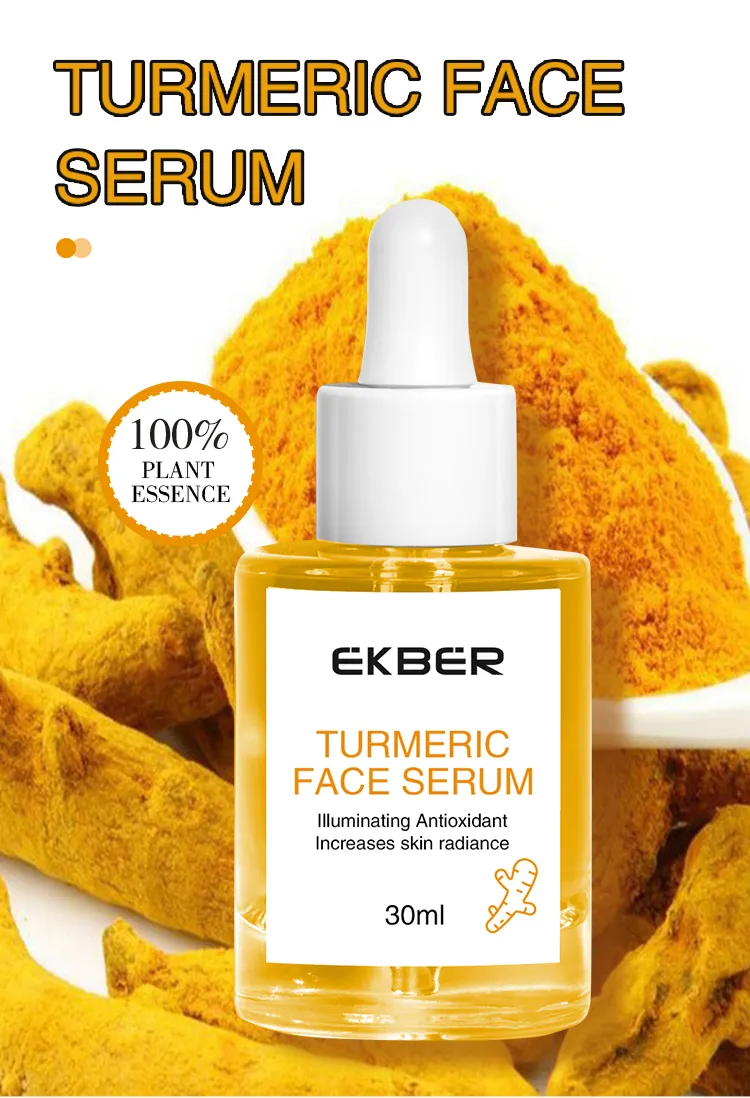 Suero Facial Antiacné OEM Exfoliante de Piel Muerta Suero de Cúrcuma Activa Folículos Capilares Cuidado de la Piel 30ml