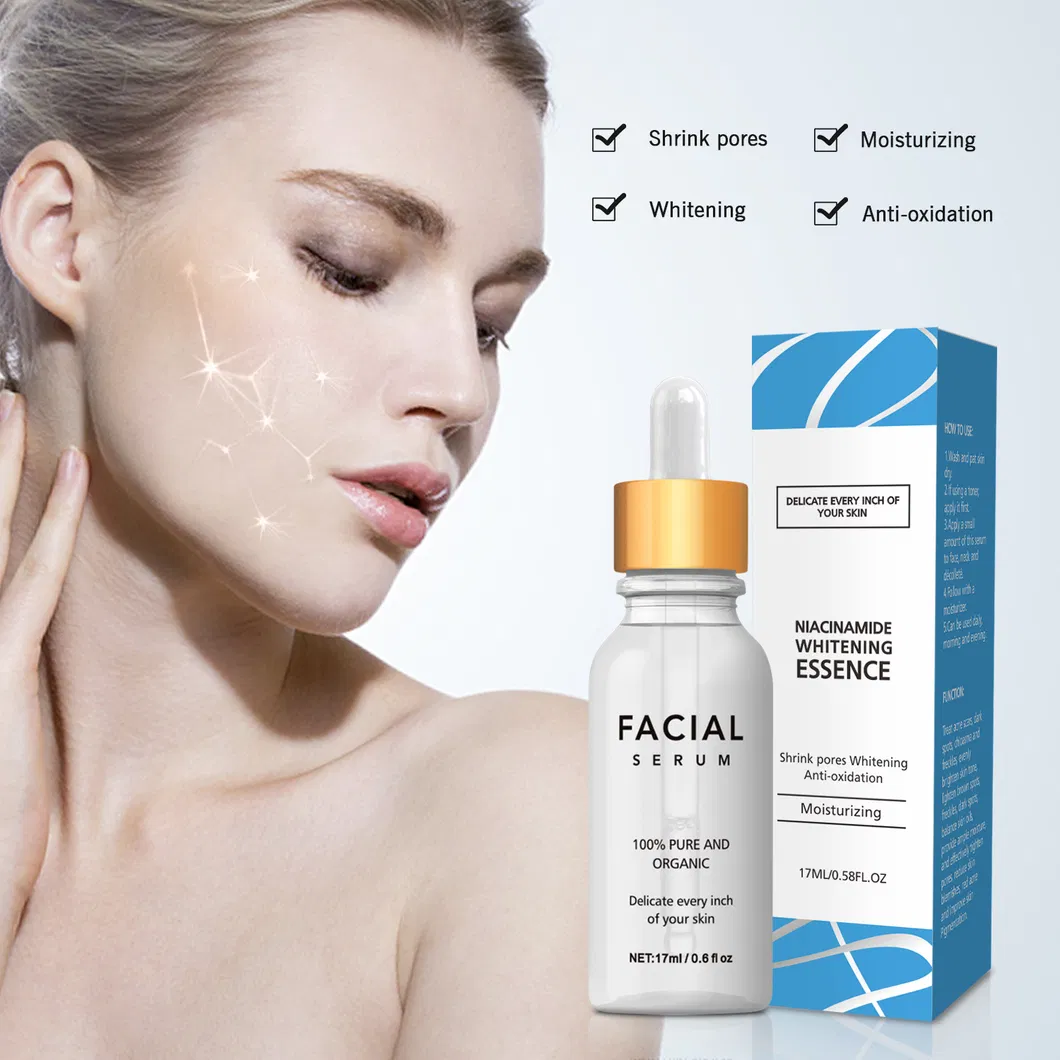 Suero de Ácido Hialurónico, Nicotinamida, Vitamina C, Cuidado de la Piel, Iluminación de la Piel, Arbutina, Suero Facial Blanqueador