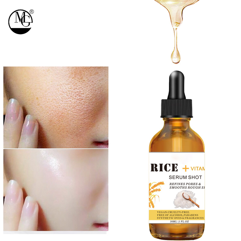 Suero de Esencia de Arroz Natural Iluminador Hidratante Antienvejecimiento para el Rostro