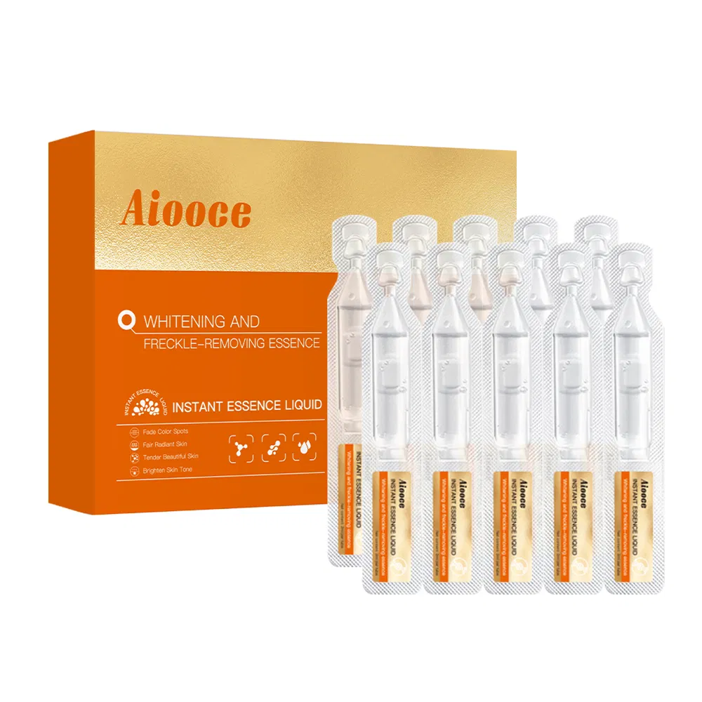 Suero blanqueador antiarrugas hidratante y humectante para el rostro, líquido de vitamina C, niacinamida, vegano, eliminación de líneas finas y pecas