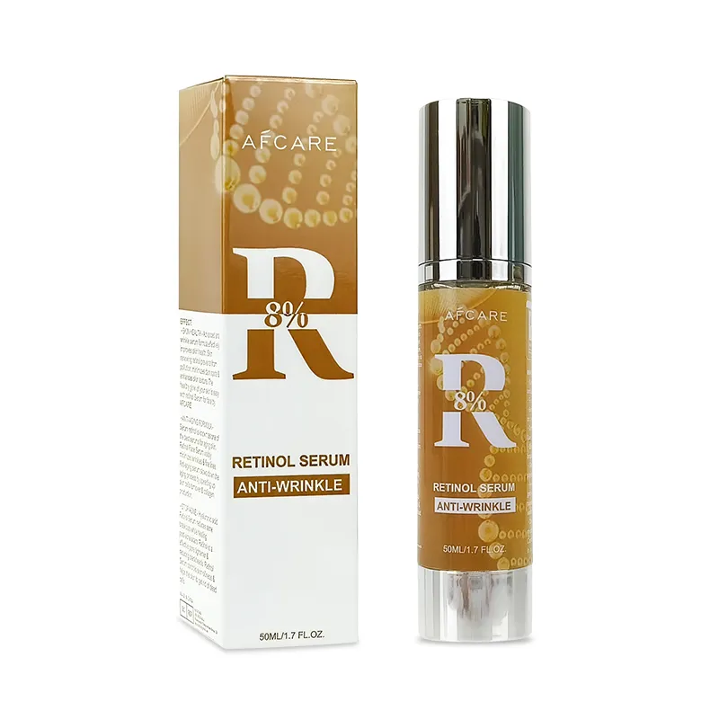 Suero facial hidratante profesional libre de parabenos, antiarrugas y con retinol y ácido hialurónico