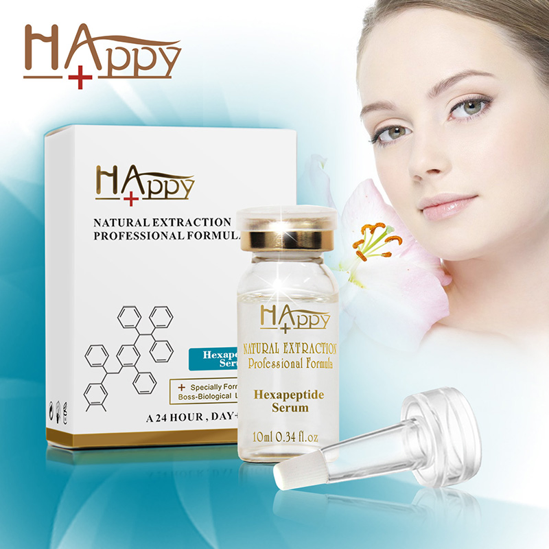 Suero de péptidos hexapeptídicos para fortalecer la función de barrera natural de la piel y antiarrugas