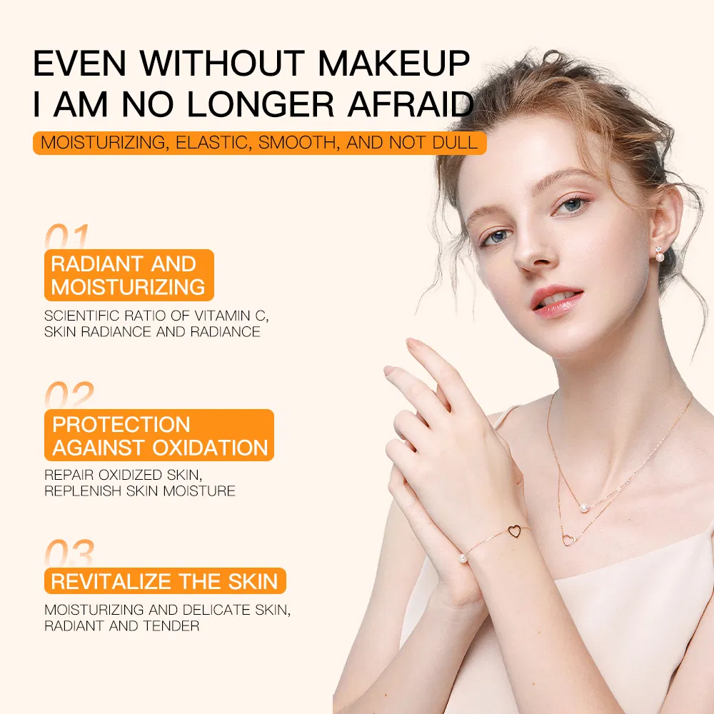 Suero Facial Hidratante de Vitamina C Vegano de Alta Calidad 30ml Reduce Líneas Finas Ilumina la Piel de Forma Natural