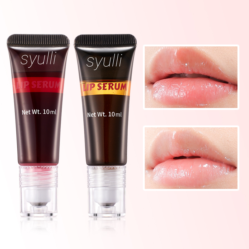 Aceite labial hidratante y humectante de fresa personalizada con rodillo, suero labial tintado