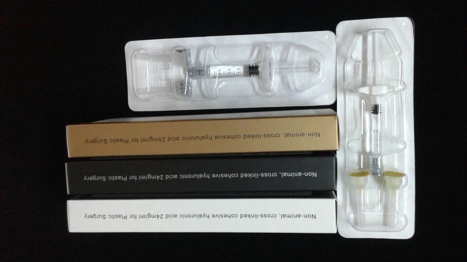 1ml Relleno dérmico de ácido hialurónico entrecruzado gel inyectable facial fabricante OEM