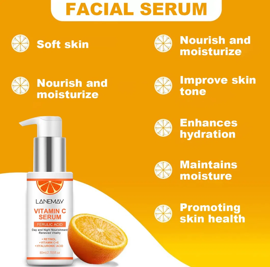 Suero facial antienvejecimiento de ácido hialurónico y vitamina C