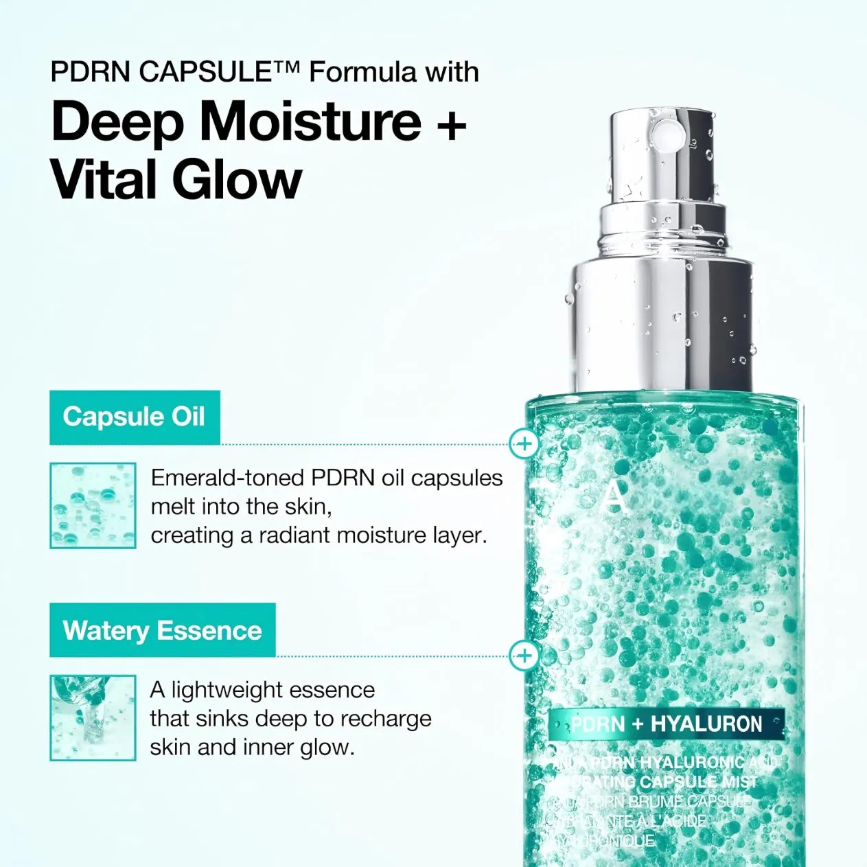 Spray facial de colágeno Pdrn OEM, bruma hidratante para el rostro, suero para la piel