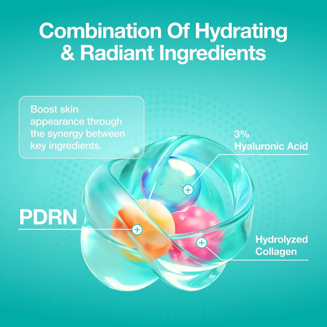 Suero Facial de Péptidos Pdrn de Marca Privada OEM con Centella Asiática para Cuidado Hidratante de Barrera