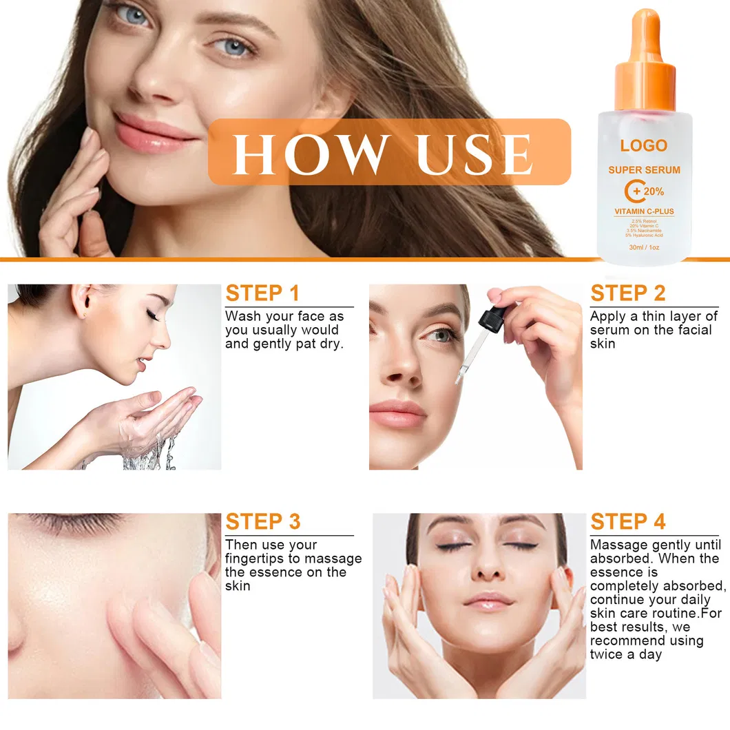 Suero para el cuidado de la piel, natural, eliminación de acné y granos, esencia reparadora de aloe para el rostro, gel hidratante antienvejecimiento, suero facial de vitamina C