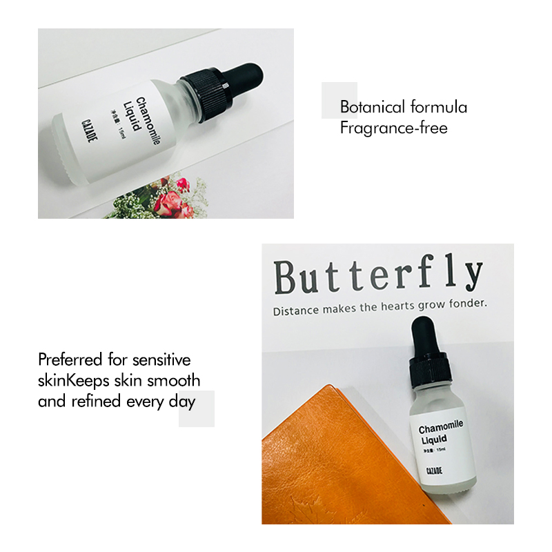 Esencia de Piel de Planta Herbal de Manzanilla Suavizante Hidratante Suero Facial para Piel Sensible Propiedades Antialérgicas Hidratantes Reduce el Enrojecimiento Suero para el Cuidado de la Piel