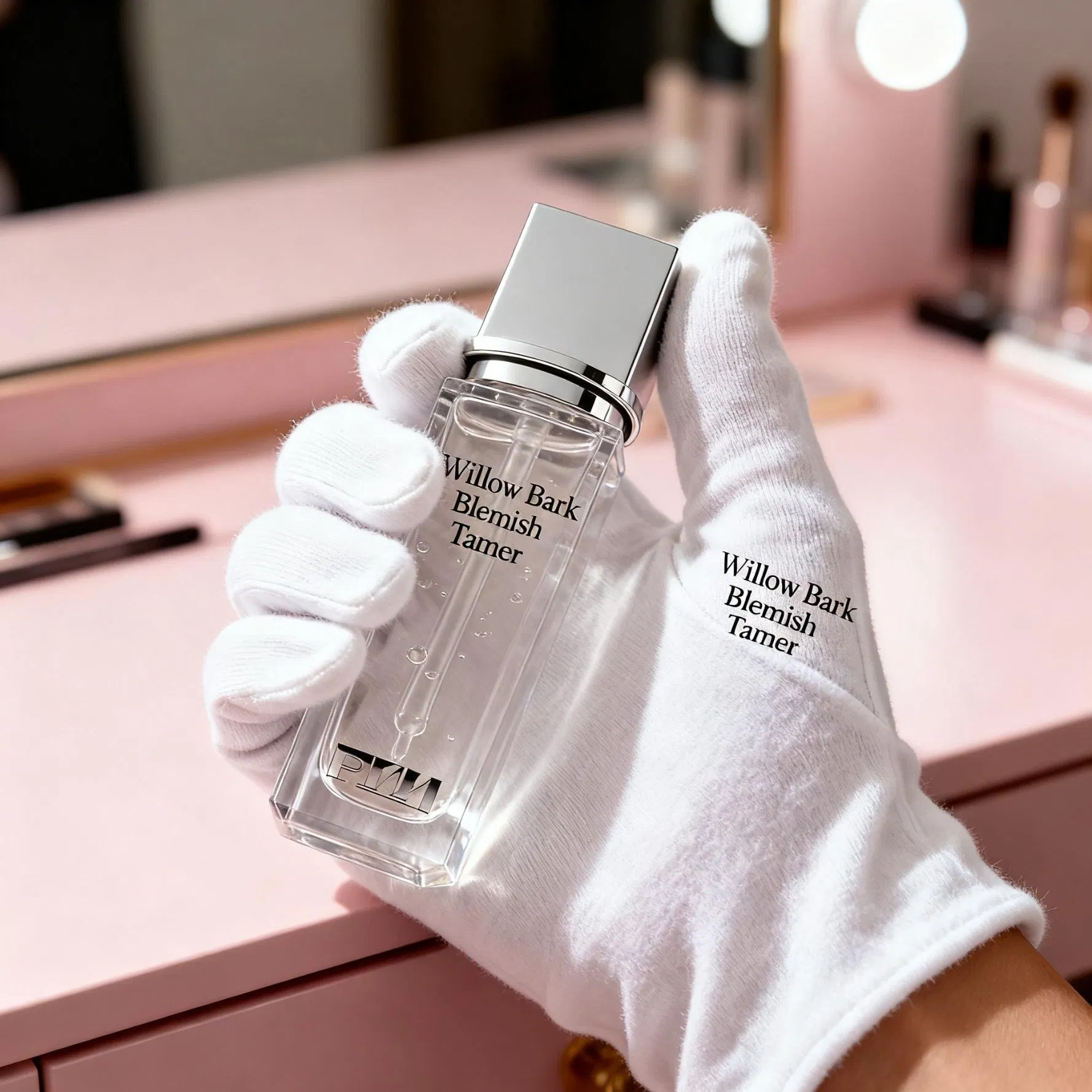 Sérum facial de lujo clarificante y regulador hormonal con fermento de madreselva y raíz de rehmannia china para un cutis equilibrado y claro