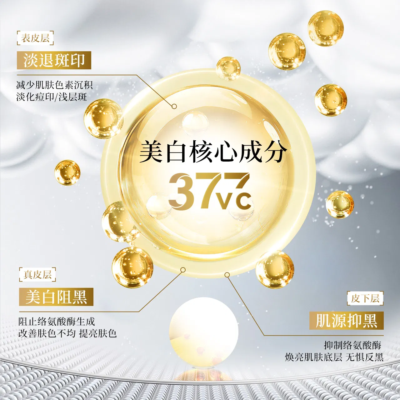 Suero Facial de Niacinamida Etiqueta Privada Productos de Cuidado de la Piel Natural Aclarador Blanqueador Iluminador para el Rostro Suero Facial