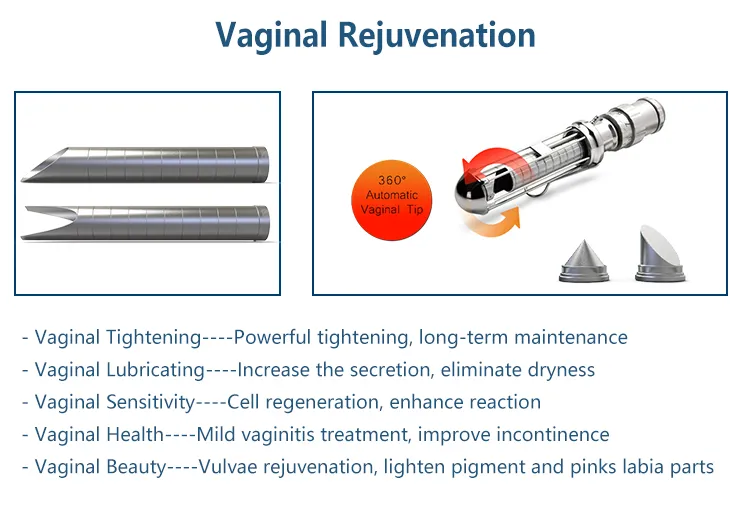 Máquina de láser fraccionado para rejuvenecimiento facial y tightening vaginal OEM CE Aprobada 70W Tubo CO2