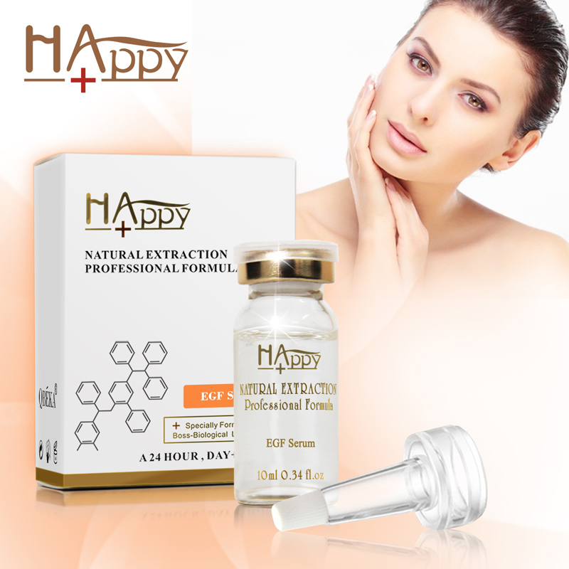Producto de Cuidado de la Piel Natural Orgánico Antiarrugas y Reparador de Piel Suero Happy+ EGF Suero Antienvejecimiento
