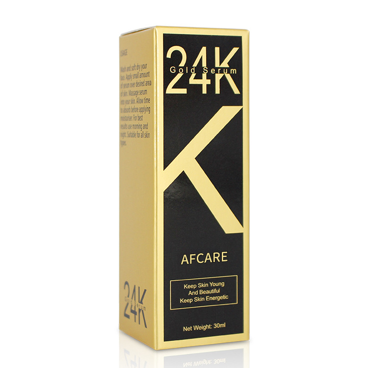 24K Suero de lujo dorado reparador, hidratante y blanqueador para el rostro