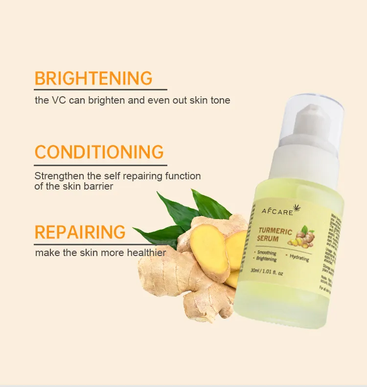 Suero Facial Blanqueador y Aclarador de Cúrcuma con Retinol y Ácido Hialurónico
