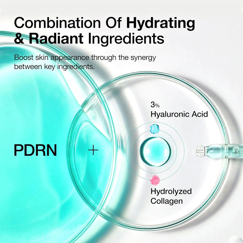 Suero facial líquido revitalizante de ácido hialurónico Pdrn anti-envejecimiento arrugas