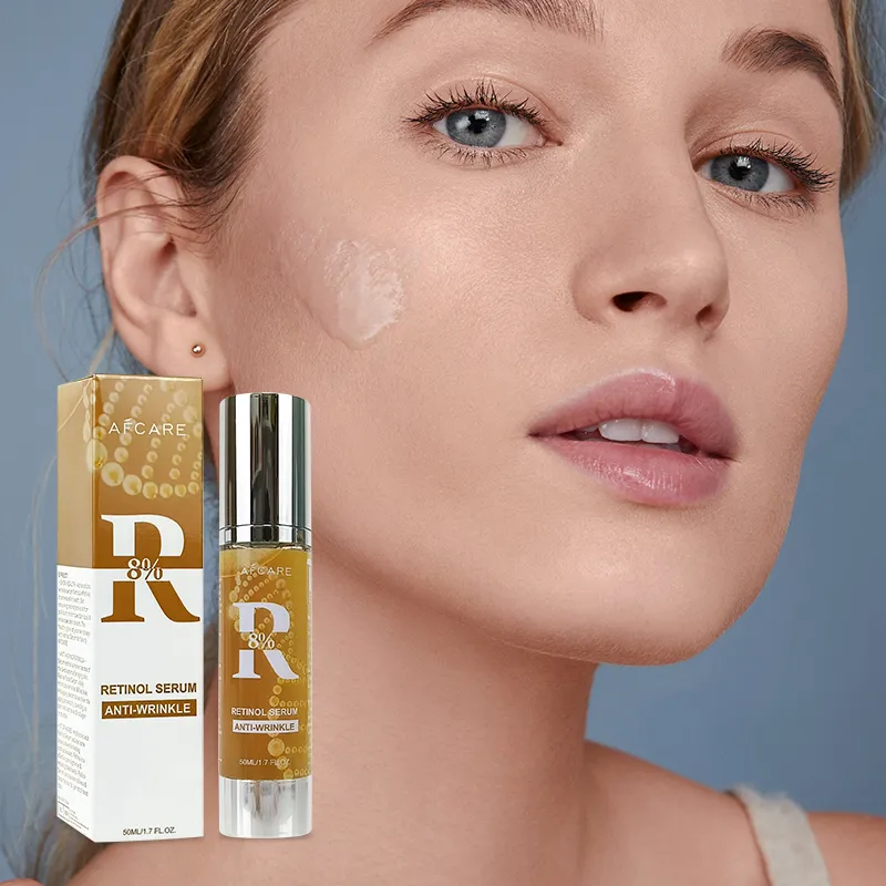Suero facial hidratante profesional libre de parabenos, antiarrugas y con retinol y ácido hialurónico