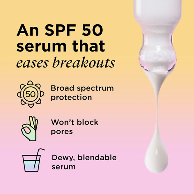 Suero Facial Protector Solar SPF Avanzado 50 para Piel Sensible
