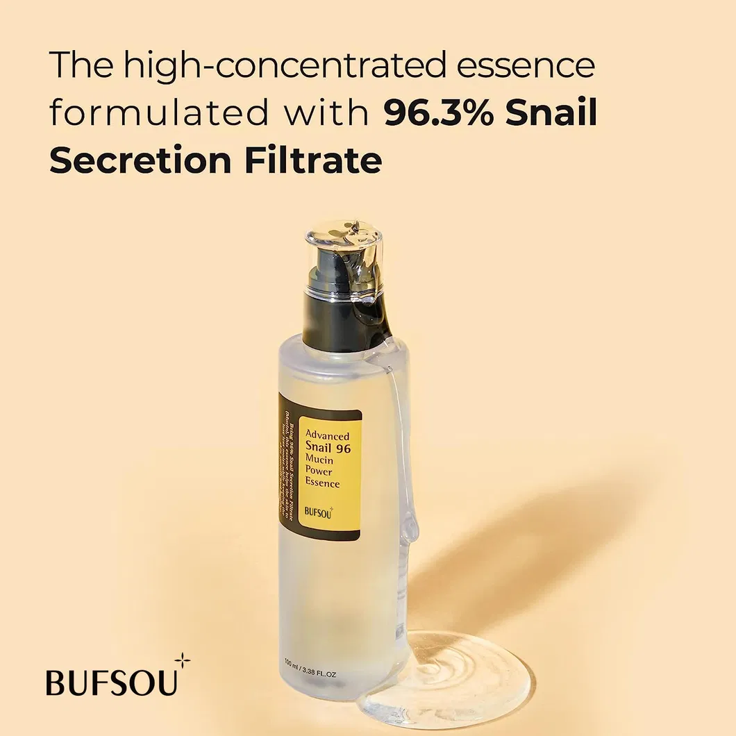 OEM Coreano 96% Mucina de Caracol Cuidado de la Piel Antienvejecimiento Suero Facial Blanqueador Reparador Suero de Caracol para Piel Sensible