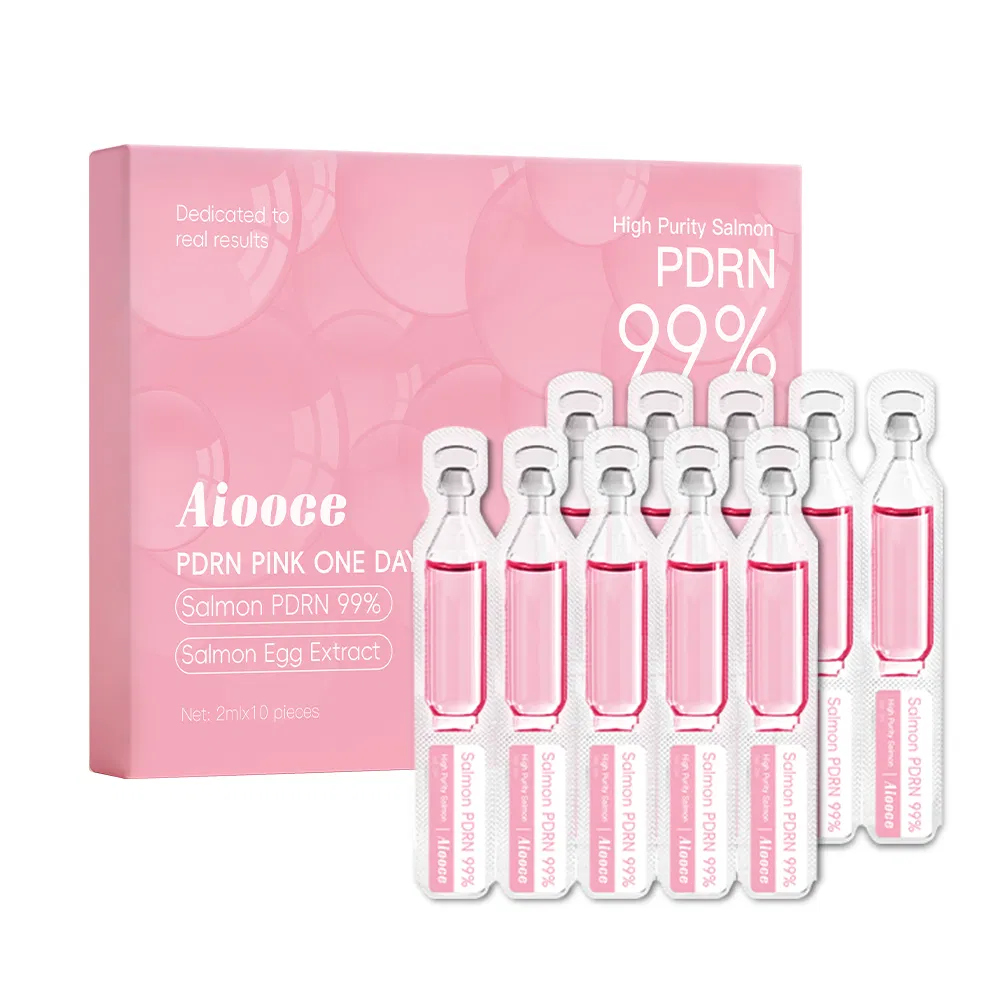Suero de péptidos rosa Pdrn OEM ODM hidratante, humectante, reafirmante, suero de cápsulas de niacinamida