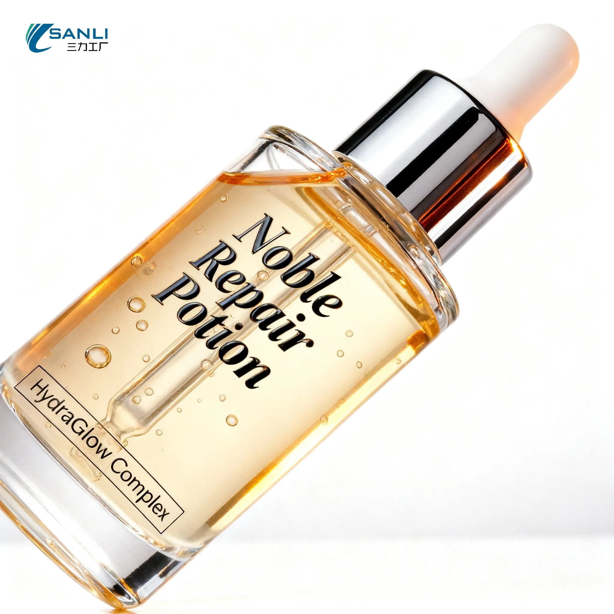 Sérum facial de reparación de lujo e inhibición de melanina con colágeno recombinante tipo III y ácido tranexámico para piel sensible y descolorida