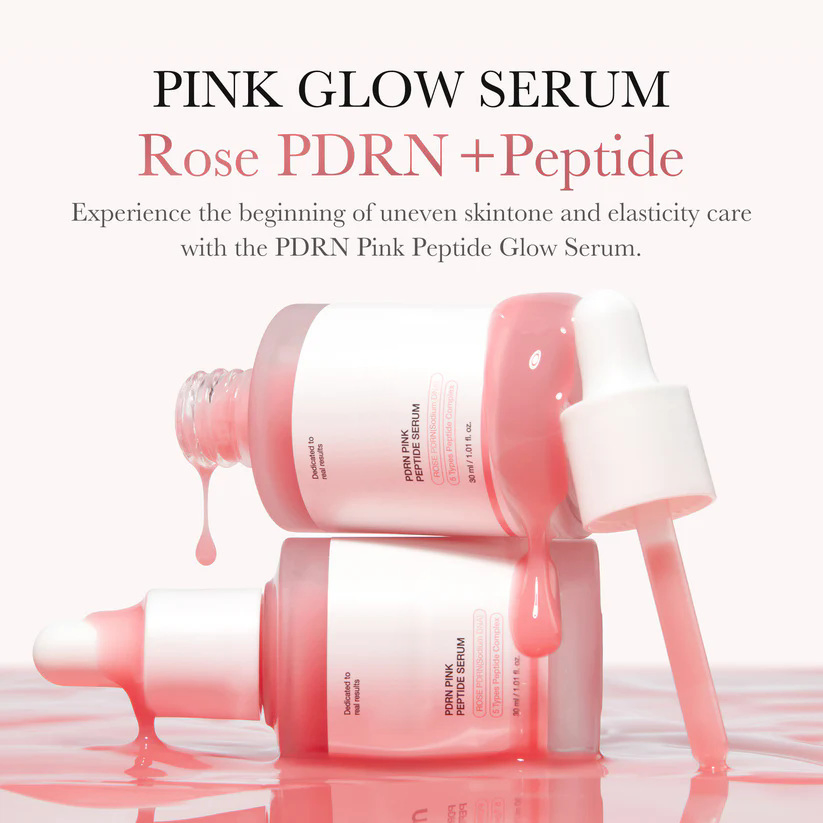 Suero de Péptido Rosa Pdrn Vegano Cuidado de la Piel Coreano Corrección de Manchas Oscuras Suero Facial