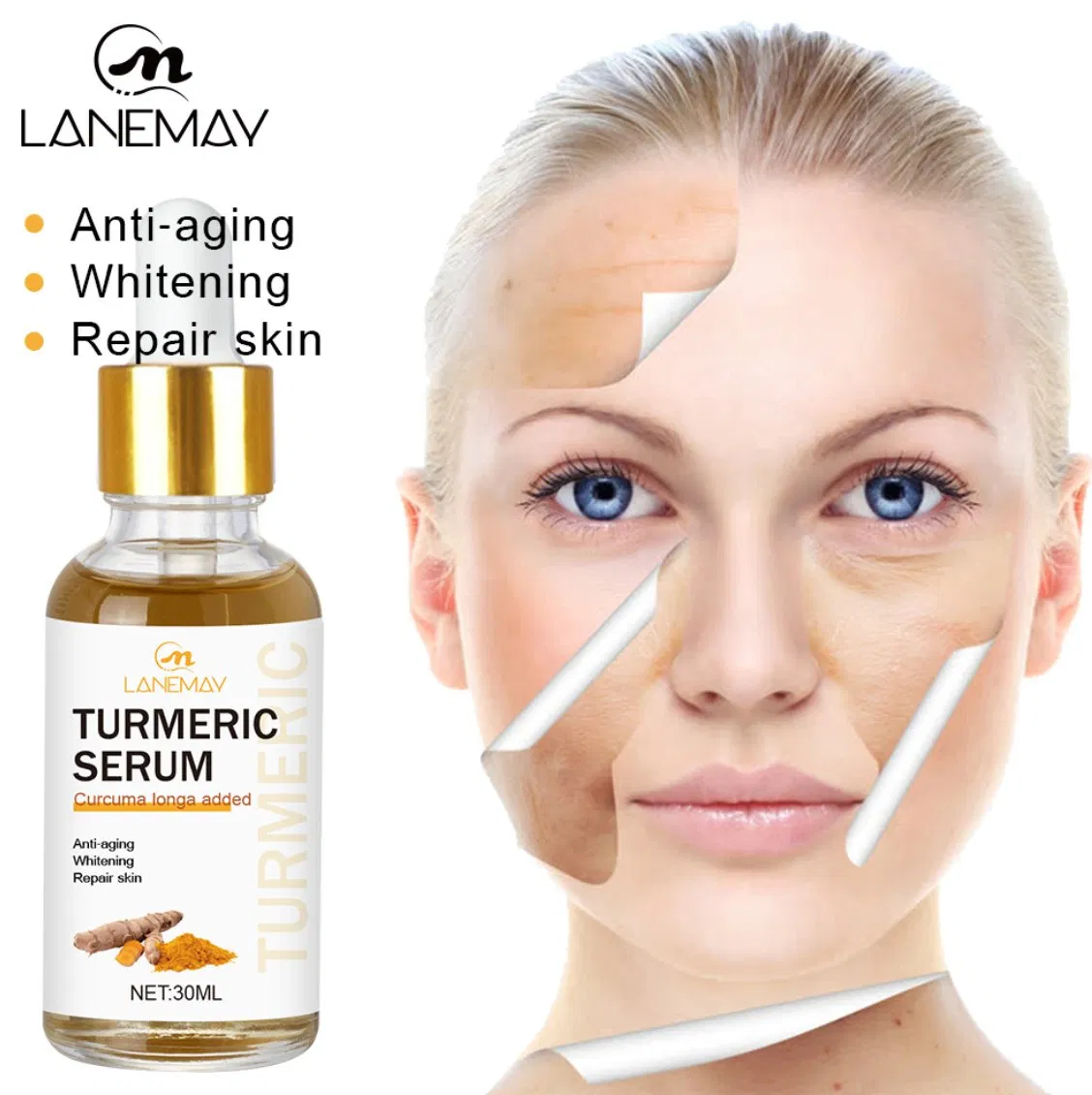 Productos de belleza al por mayor y al por menor en línea, suero de péptidos de vitamina C, suero de caracol para mujeres, antiarrugas, antienvejecimiento, blanqueador y iluminador