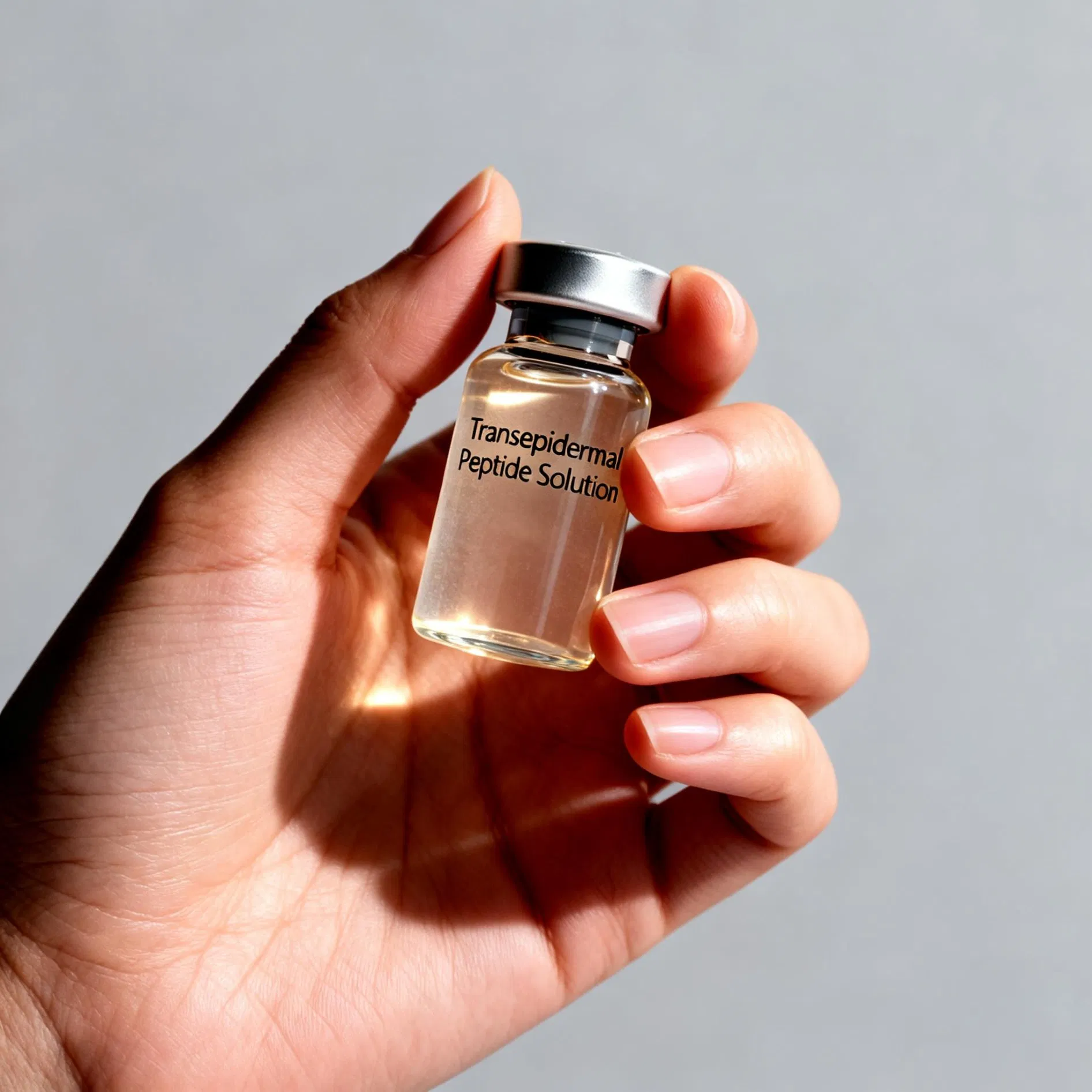 Suero facial de mejora de penetración de lujo y blanqueamiento con péptido corto transdérmico y ácido elágico de pequeña molécula para tratamiento profundo