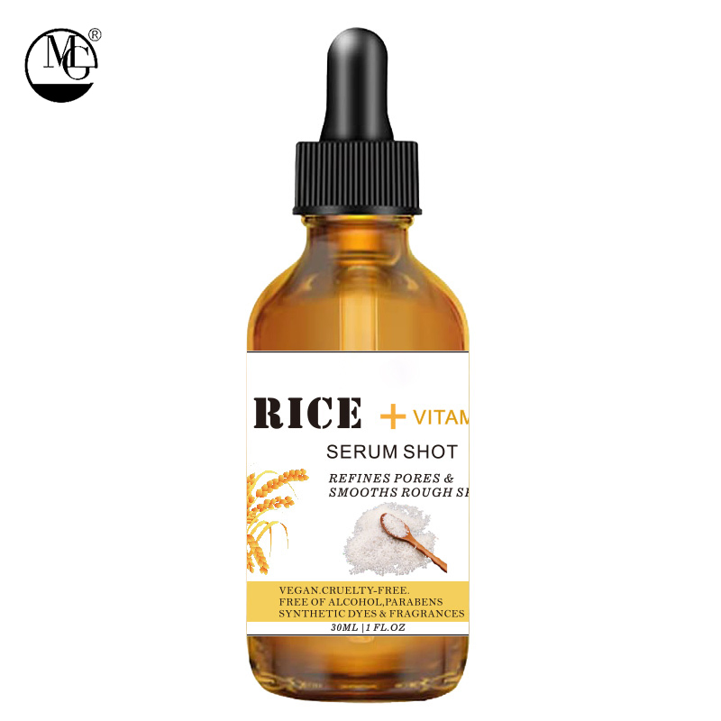 Suero de Esencia de Arroz Natural Iluminador Hidratante Antienvejecimiento para el Rostro