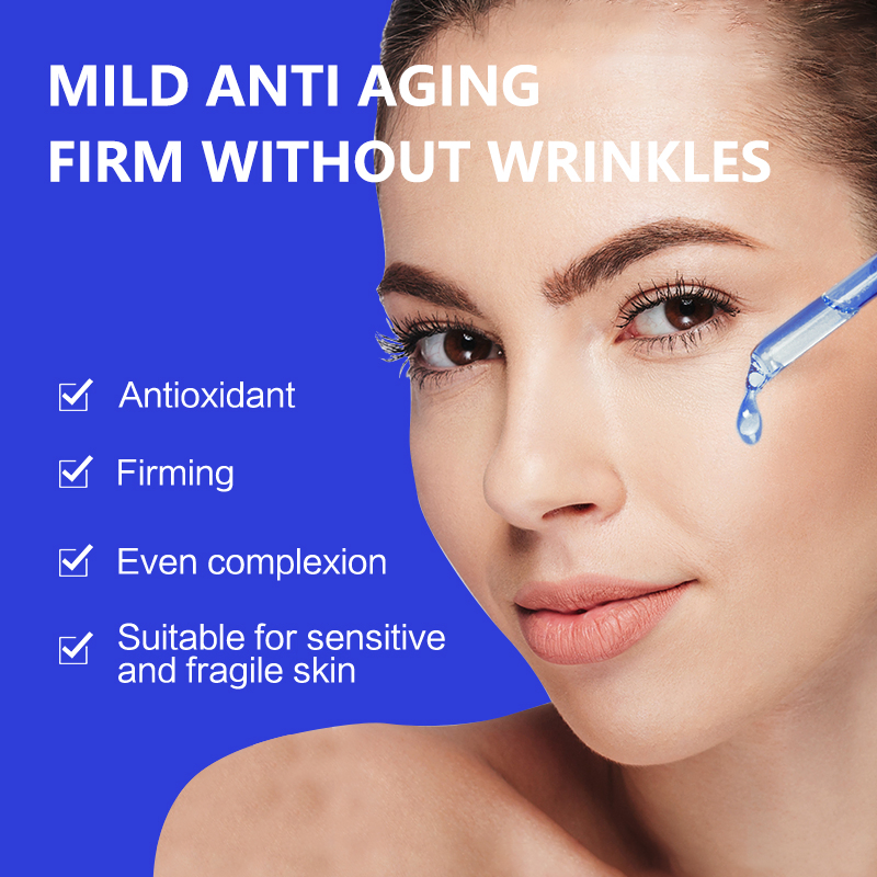 Suero facial iluminador calmante de cobre azul péptido orgánico natural para el cuidado de la piel coreana