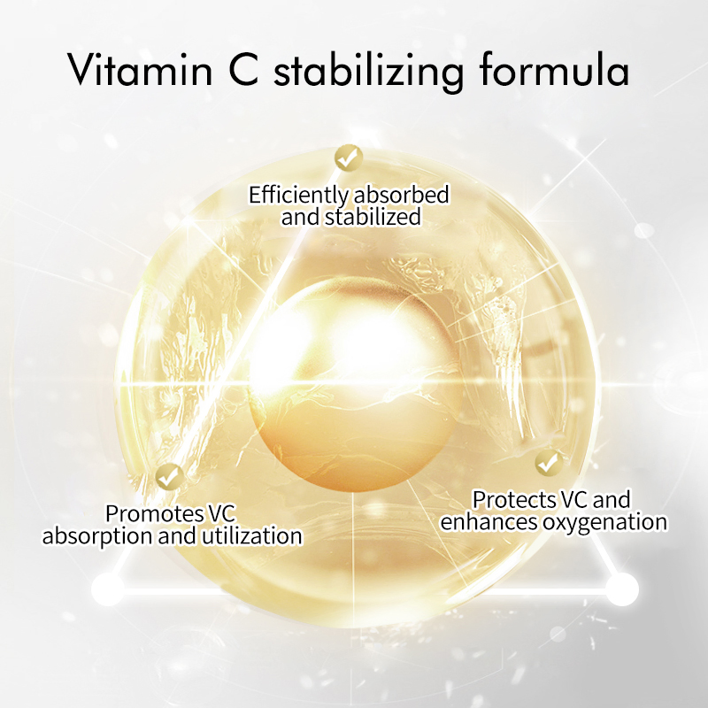 Suero facial cosmético de vitamina C OEM/ODM reparador, iluminador, hidratante y con protección solar