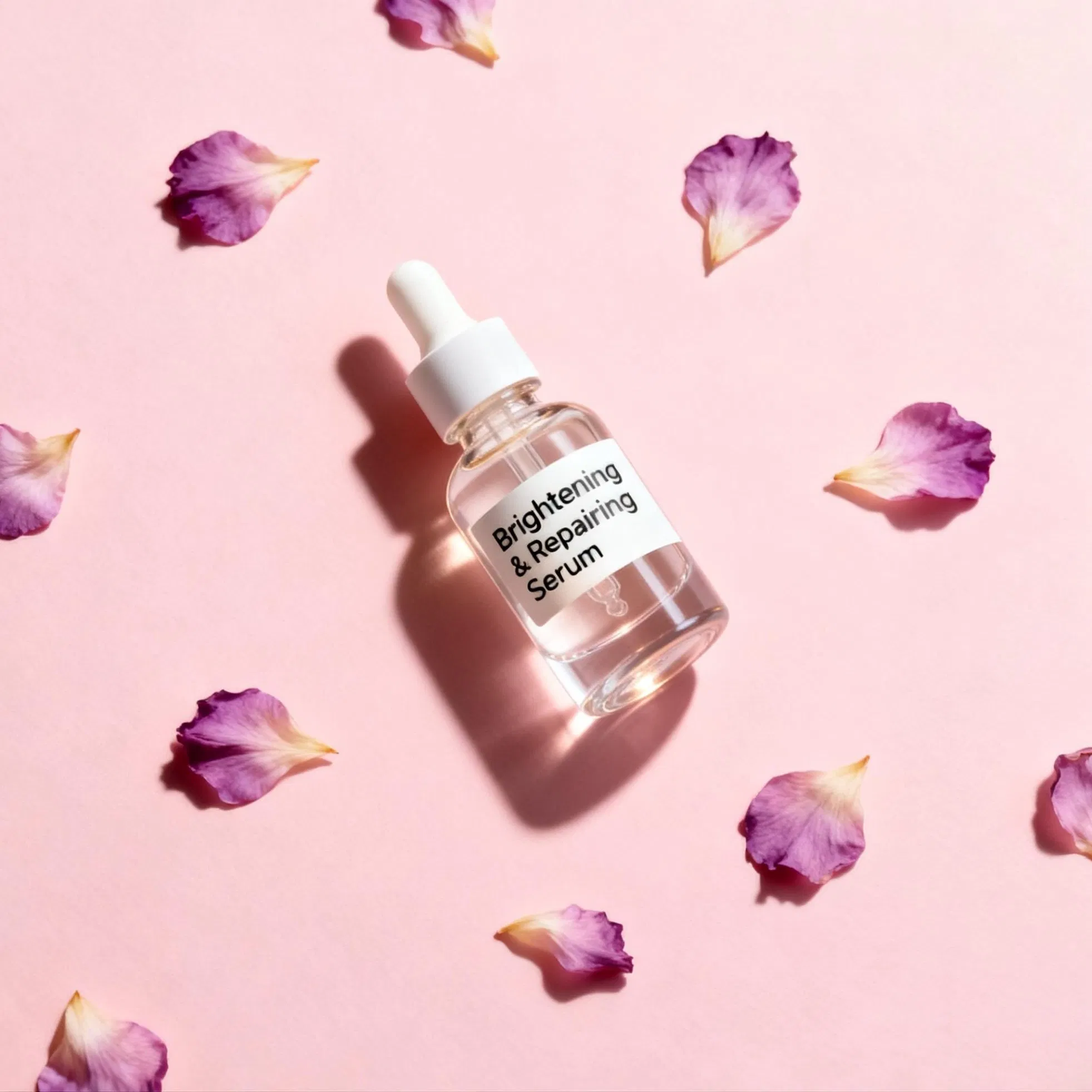 Suero facial de lujo para reparación y aclarado de la piel con proteína marina de mejillón y extracto de sangre de dragón para la reducción de la inflamación y la claridad