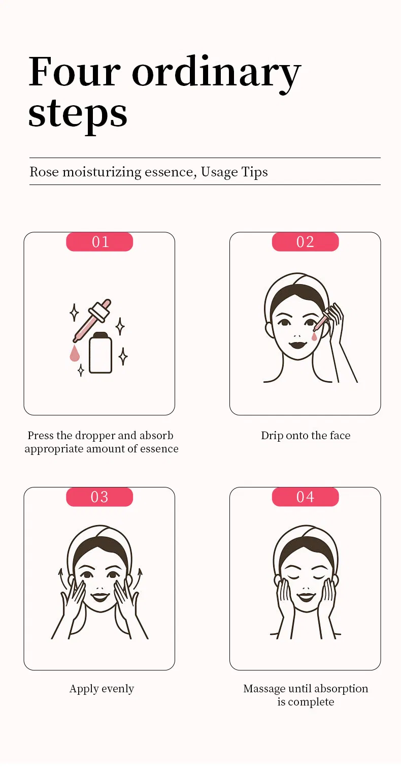 Venta Caliente 5 en 1 Suero Facial con Vitamina C, Vitamina E, Ácido Hialurónico, Niacinamida y Colágeno