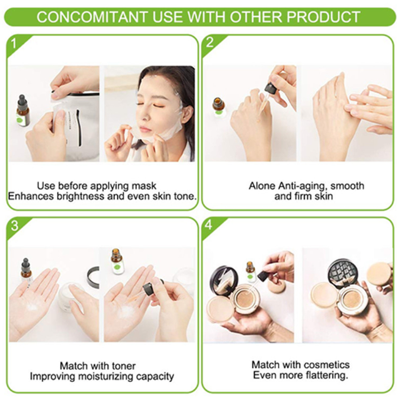 OEM Personalizado Mayorista Belleza Facial Anti Envejecimiento Tratamiento de Acné Suero de Ácido Hialurónico Vitamina E Retinol