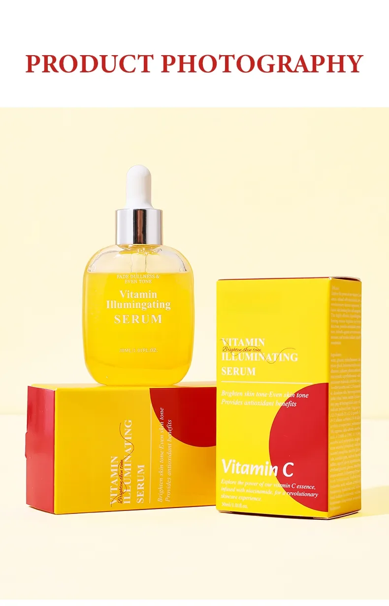 Suero corrector del tono de piel de marca privada con complejo vitamínico
