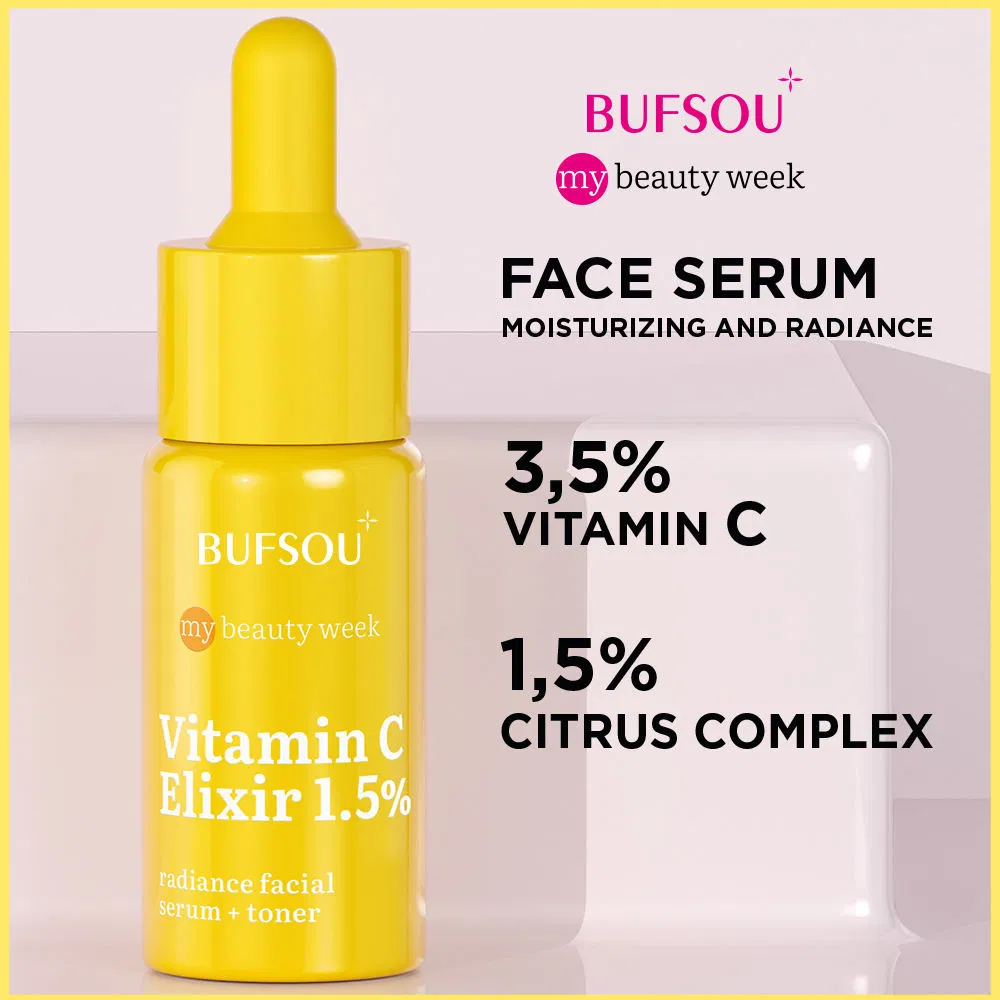 Suero facial blanqueador de colágeno con niacinamida, ácido hialurónico y vitamina C para la piel